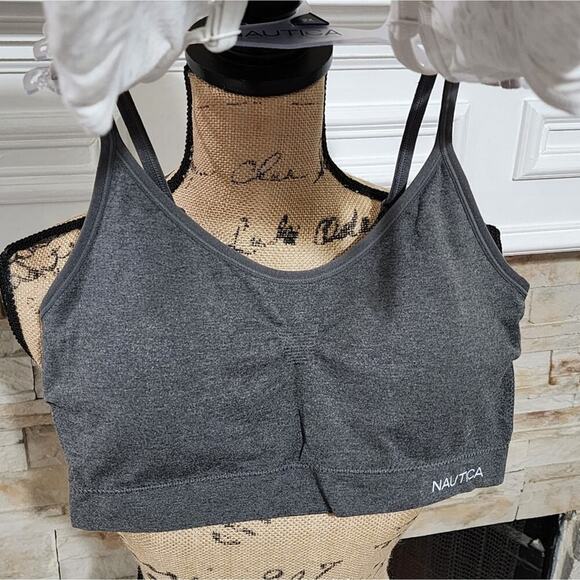 Nautica 3pk active athletic workout lounge bras bralettes plus size 2X new - Picture 2 of 10